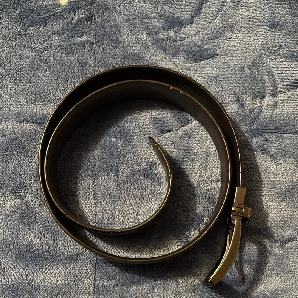 Steve Madden Black Leather Belt